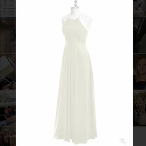 Azazie Ginger Bridesmaid dress in Frost